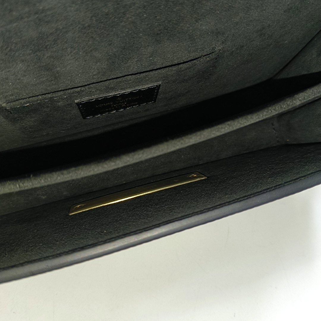 LOUIS VUITTON DAUPHINE Mini Black EPI Leather Monogrammed Daffodil Shoulder Bag Crossbody Bag with 2 Detachable Straps-(SKU)-957256164