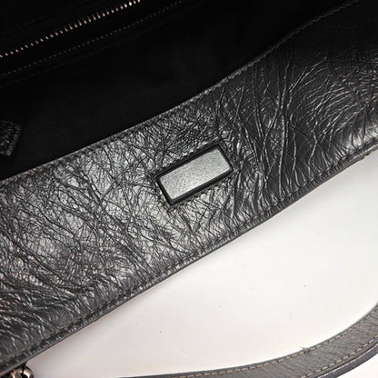 YSL NIKI Medium Size Dark Grey CalfskinSingle Shoulder Bag Tote with Palladium Hardware-(SKU)-970510636