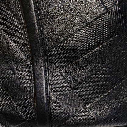BURBERRY Tote bag Black Cowhide Embossed Single Shoulder Handbag Tote Bag Crossbody Bag Golden hardware Removable shoulder strap-(SKU)-14450075