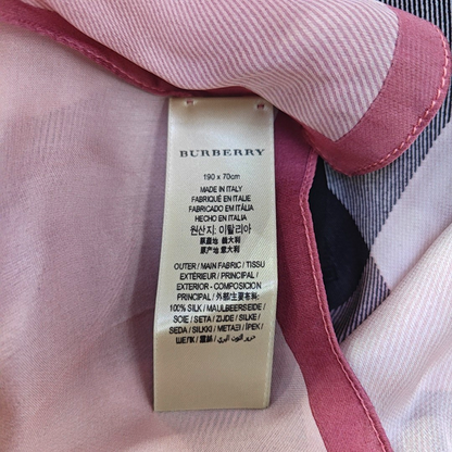 BURBERRY Multicolor silk cashmere scarf-(SKU)-947005331