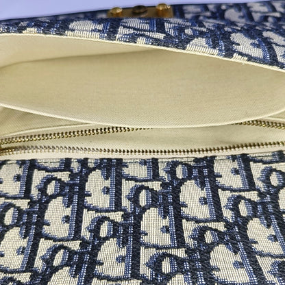 DIOR Dioraddict Beige Canvas Monogram Embossed Shoulder Bag Tote Crossbody Bag Gold Ruthenium Hardware Removable Strap-(SKU)-967071539