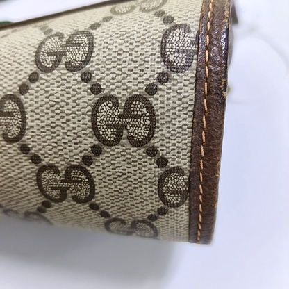 GUCCI Ebony Canvas Handbag Golden hardware-(SKU)-959784440