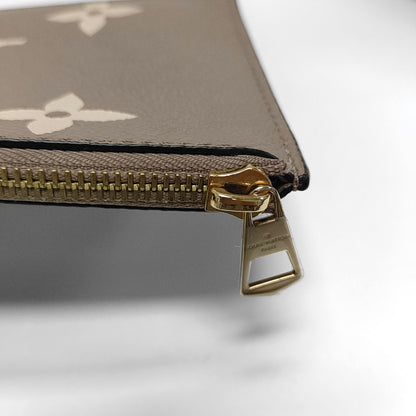 LOUIS VUITTON NÉONOÉ Medium size grey leather embossed Neonoé bag single shoulder bag with handle, gold hardware, 2 interior pockets, removable shoulder strap-(SKU)-971042699