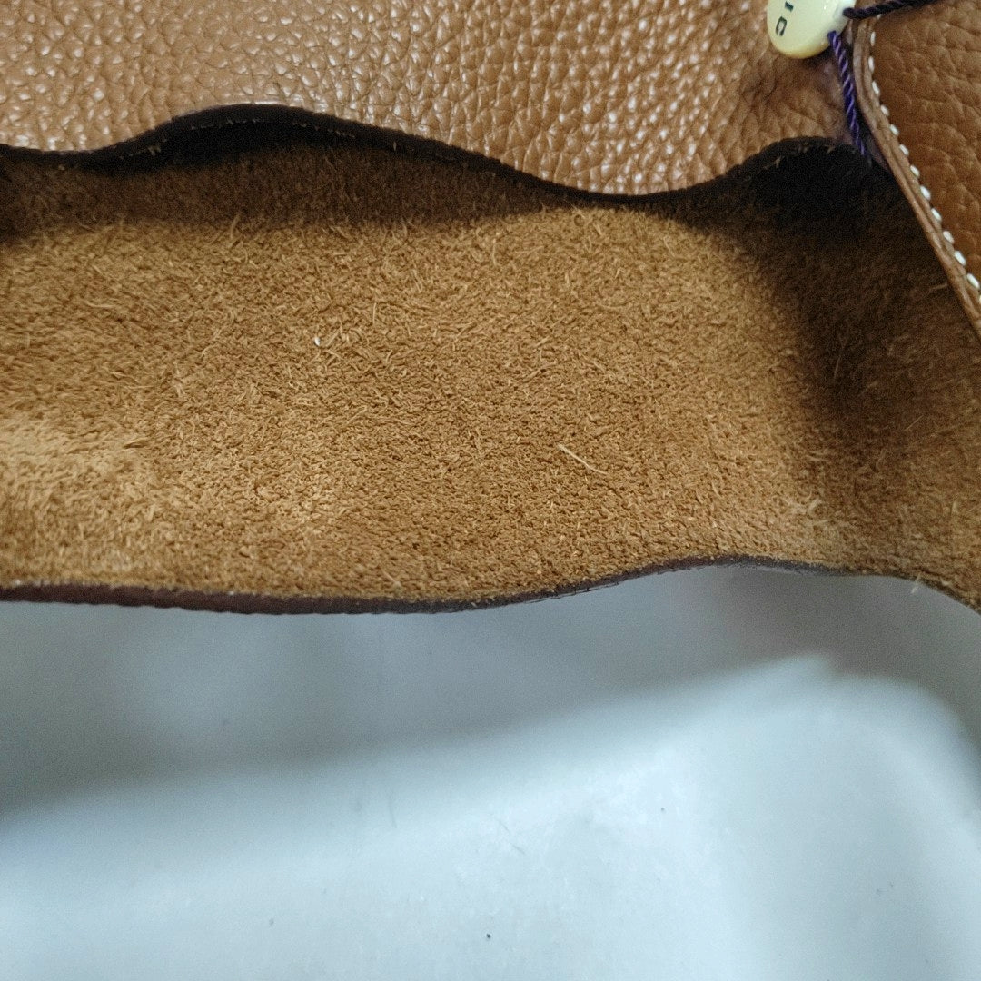HERMÈS Picotin Lock 22 Cognac Brown Clemence Leather Market Basket Tote Bag with Silver Hardware X-(SKU)-969778968