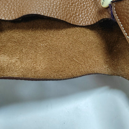 HERMÈS Picotin Lock 22 Cognac Brown Clemence Leather Market Basket Tote Bag with Silver Hardware X-(SKU)-969778968