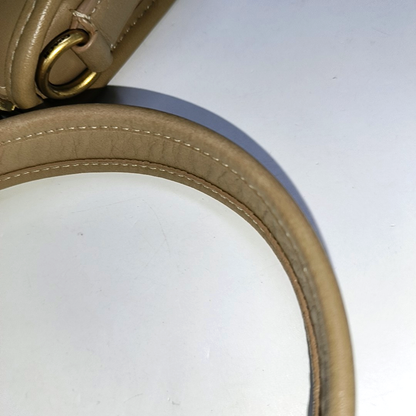 COACH SWINGER Khaki Leather Handbag Golden hardware Removable shoulder strap-(SKU)-14161118