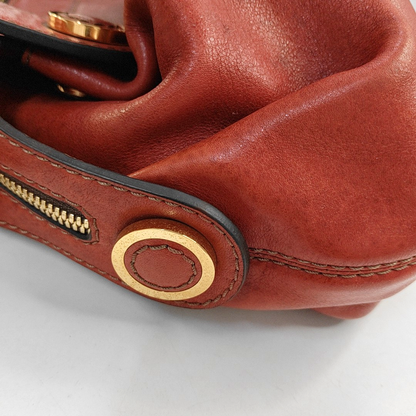 LOEWE Red Cowhide Tote Bag Golden hardware-(SKU)-957327869