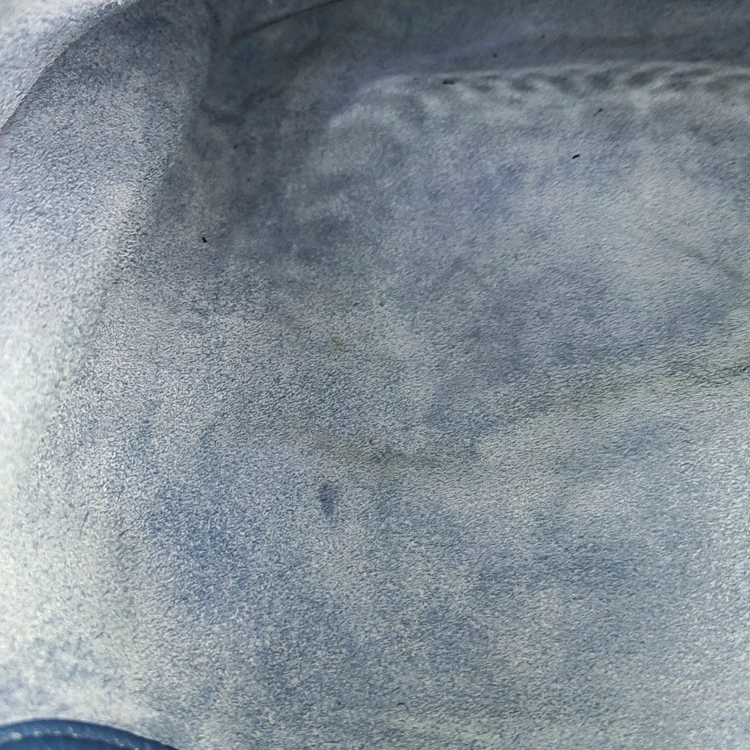 HERMÈS Evelyne GM Denim Blue Clemence Cowhide Openwork Evelyne Single Shoulder Bag Clutch Silver Hardware 🄿 Removable Strap-(SKU)-966962890