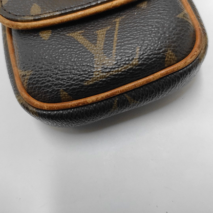 LOUIS VUITTON TULUM Brown Coated Canvas Monogrammed Change Purse Golden hardware-(SKU)-947601683