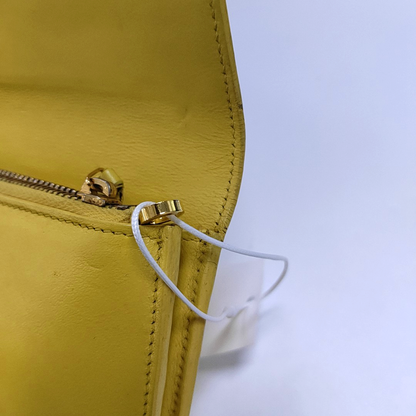 YSL CHYC Y LIGNE Yellow Cowhide Wallet Golden hardware-(SKU)-960428590