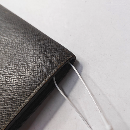 LOUIS VUITTON BRAZZA Gray Cowhide Wallet Silver Hardware-(SKU)-948585985