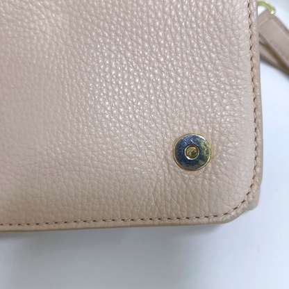 TORY BURCH Britten Light Pink Leather Crossbody Bag Single Shoulder Bag Silver Hardware Removable shoulder strap-(SKU)-942795681