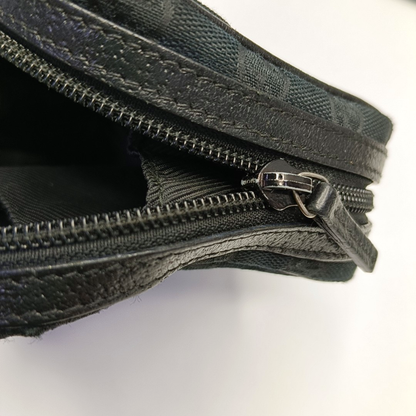 GUCCI Camera Bag Black canvas monogram handbag Black hardware-(SKU)-952266116