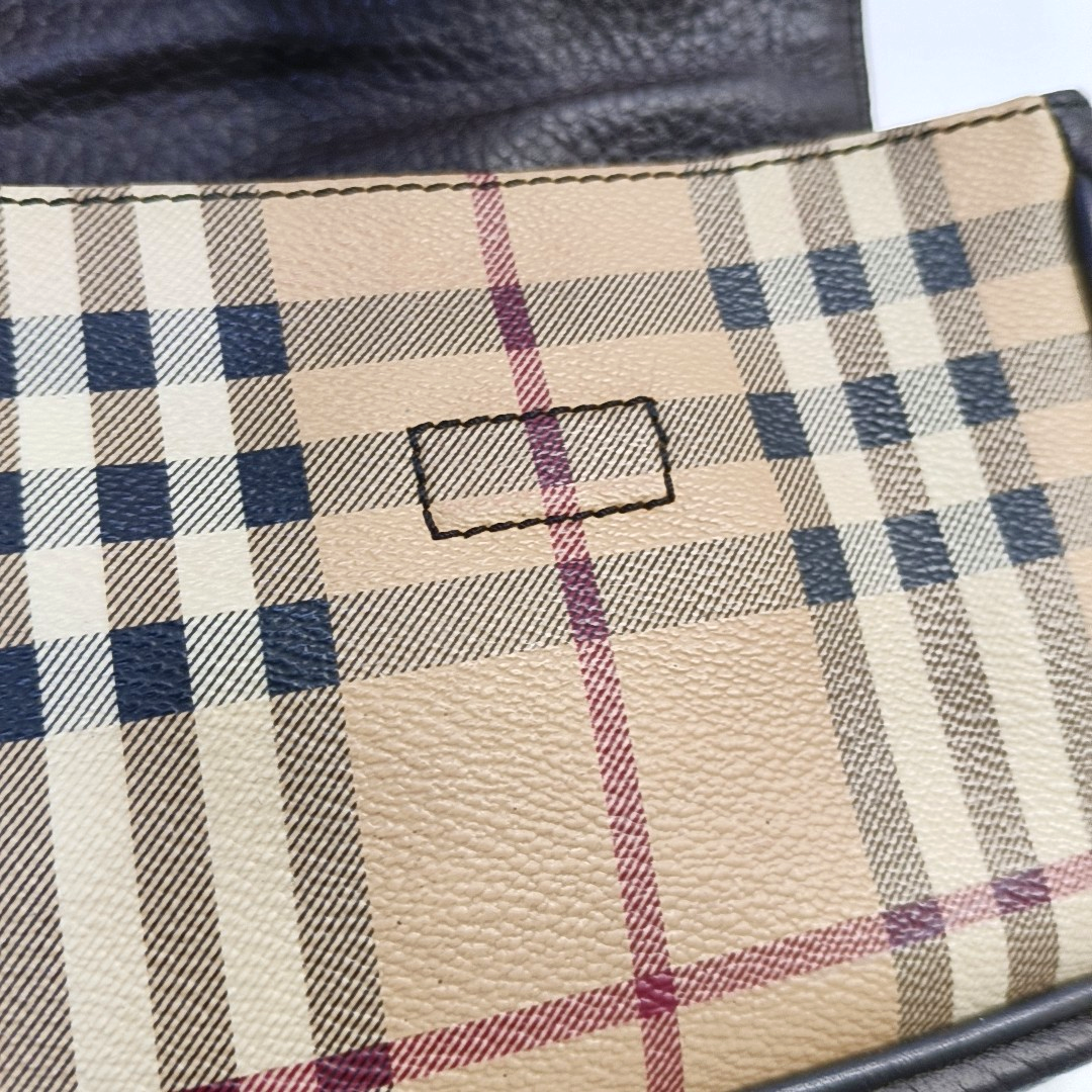 BURBERRY Brown Coated Canvas Warhorse Grain Single Shoulder Bag Crossbody Bag Golden hardware-(SKU)-953635719