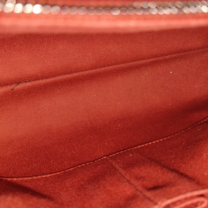 CHANEL COCO HANDLE Large size brick red grained leather quilted diamond pattern Coco Handle bag shoulder bag crossbody bag with silver hardware 23 opening and removable shoulder strap-(SKU)-952642584