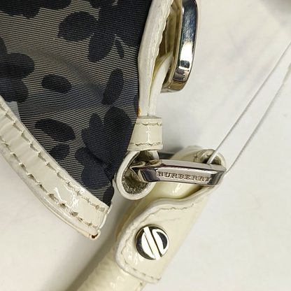 BURBERRY Black Fabric Tote Bag Single Shoulder Bag Silver Hardware-(SKU)-957270532