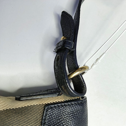 BURBERRY Beige Fabric Crossbody Bag Golden hardware Removable shoulder strap-(SKU)-955688405