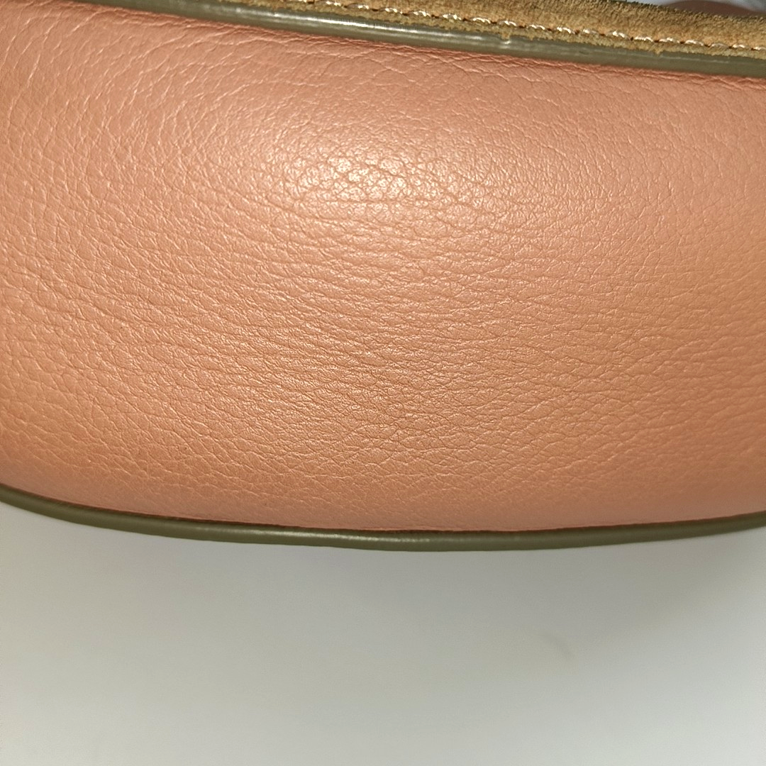 Chloé Drew Medium size Pink Suede Piggy Bank Bag Crossbody Bag Shoulder Bag Golden hardware Removable shoulder strap-(SKU)-13484103