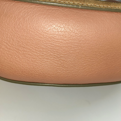 Chloé Drew Medium size Pink Suede Piggy Bank Bag Crossbody Bag Shoulder Bag Golden hardware Removable shoulder strap-(SKU)-13484103