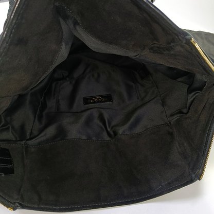 YSL DOWNTOWN CABASBlack牛皮铆钉,鳄鱼纹Handheld包-(SKU)-956018477