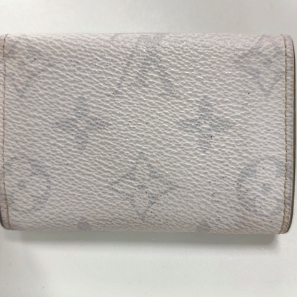 LOUIS VUITTON DISCOVERY Grey Coated Canvas Old Money Wallet Silver Hardware-(SKU)-13382678