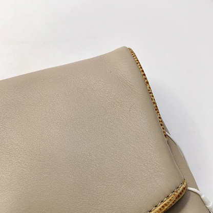 CELINE MACADAM CLUTCHES Khaki Cowhide Handbag Golden hardware-(SKU)-953216913