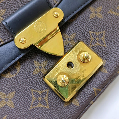 LOUIS VUITTON MARCEAU Brown Coated Canvas Monogram Single Shoulder Bag Crossbody Bag Gold Hardware-(SKU)-966233231