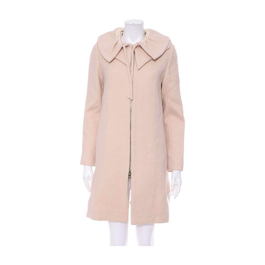 Chloé XScode Spring-Autumn Pink Wool Women's Mid-Length Coat-(SKU)-14485957