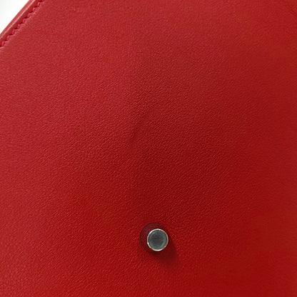 HERMÈS Toolbox 26 Peony Red Evercolor Leather Shoulder Bag Tote Crossbody Bag with Silver Hardware and Removable Strap-(SKU)-966025758