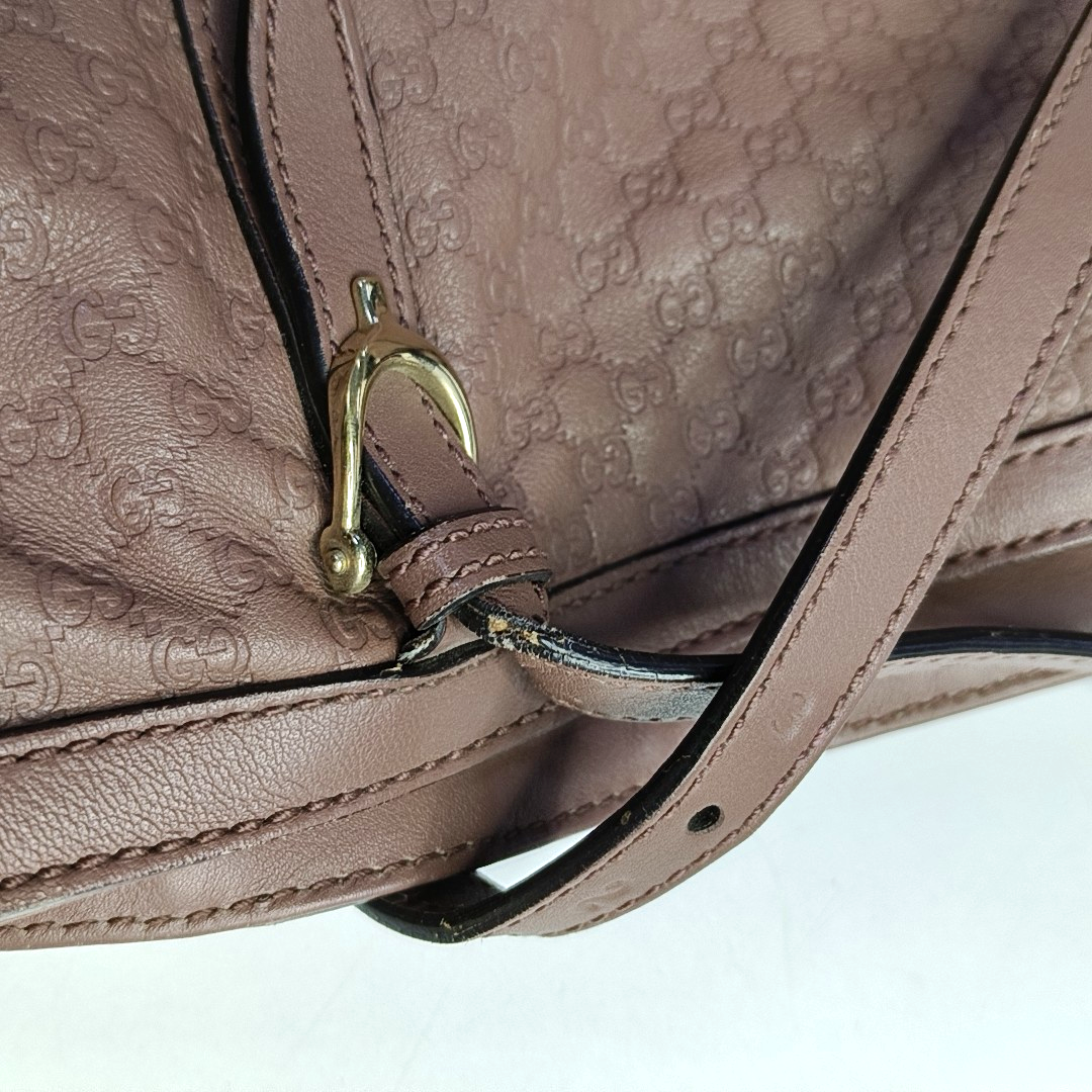 GUCCI Microguccissima Beige Cowhide Monogram Jacquard Shoulder Bag Crossbody Bag Golden hardware-(SKU)-945794351