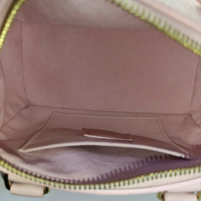 LOUIS VUITTON SPEEDY 20 Pink Calfskin Monogram Boston Bag Single Shoulder Bag Handbag Crossbody Bag Detachable Strap-(SKU)-968552559