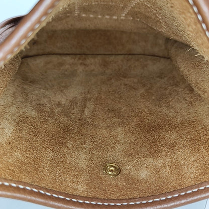 HERMÈS Evelyne TPM Gold Brown Clemence Leather Evelyne Bag with Gold Hardware, Y Clasp, Detachable Strap-(SKU)-968173343