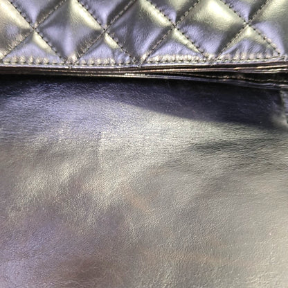 CHANEL PRESTIGE Black Calfskin Quilted Shoulder Bag with Palladium Hardware, 21 Clasp-(SKU)-966292993