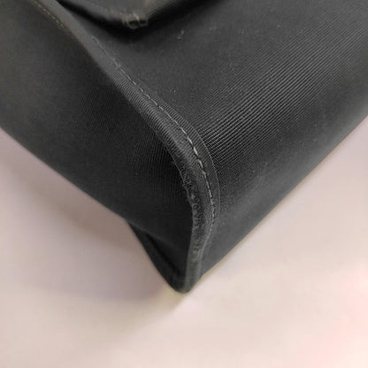 HERMÈS Herbag 31 Pine Green Canvas Crossbody, Tote, and Shoulder Bag with Silver Hardware C, Detachable Strap-(SKU)-969467115