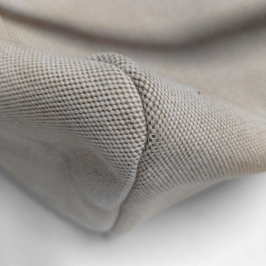 HERMÈS Herbag 39 Milkshake White Canvas Shoulder Bag Tote with Detachable Strap-(SKU)-970841956