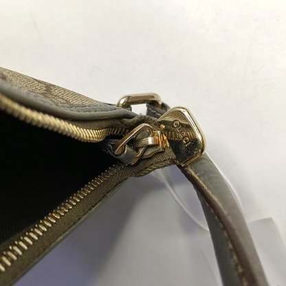 GUCCI Bardot Medium size Beige Coated Canvas Monogram Single Shoulder Bag Handbag Golden hardware-(SKU)-960390668