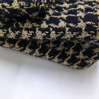 CHANEL 2.55 multicolor wool single shoulder bag/crossbody bag with gold-colored hardware, 21 pockets-(SKU)-960334063