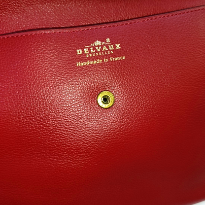 DELVAUX Red Cowhide Handbag-(SKU)-940165558