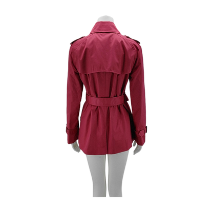 COACH XXScode Spring Autumn Pink Cotton Women's Medium Length Trench Coat-(SKU)-942014612
