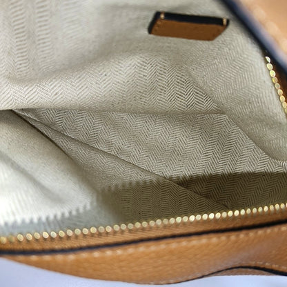 LOEWE Puzzle Mini Brown Leather Geometric Shoulder Bag, Golden Hardware, Removable Strap-(SKU)-971334160