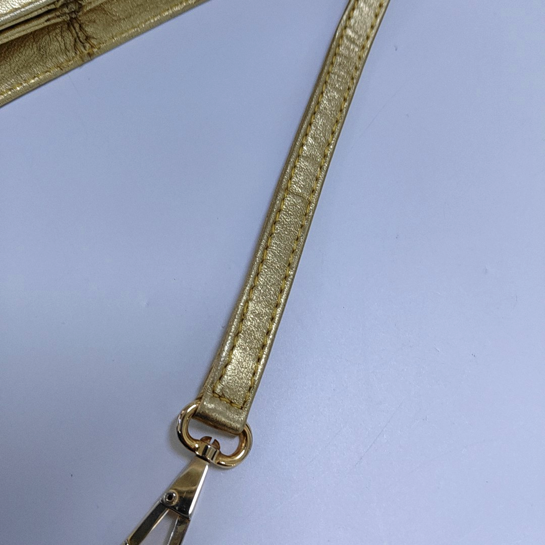 LOEWE Golden Leather Single Shoulder Crossbody Tote Bag Golden hardware Removable shoulder strap-(SKU)-955847634