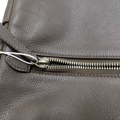 HERMÈS Hebdo Reporter Asphalt Grey Evercolor Calfskin Single Shoulder Bag Crossbody Bag Silver Hardware 🄾 Stamped-(SKU)-948246484