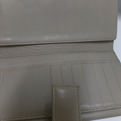 Alexander McQUEEN Gray Sheepskin Wallet Golden hardware-(SKU)-936688253
