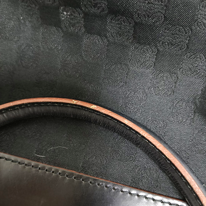 LOEWE Tote bag Black Fabric Single Shoulder Bag Handbag Silver Hardware shoulder straps-(SKU)-935826697