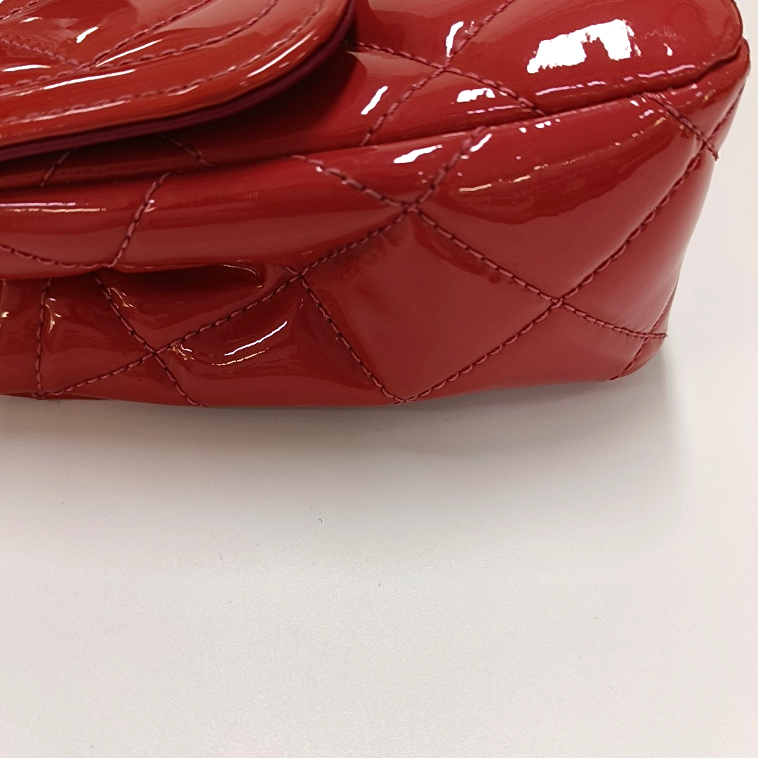 CHANEL CLASSIC FLAP Pink Patent Leather Quilted Shoulder Bag Tote Crossbody with Detachable Strap-(SKU)-955718315