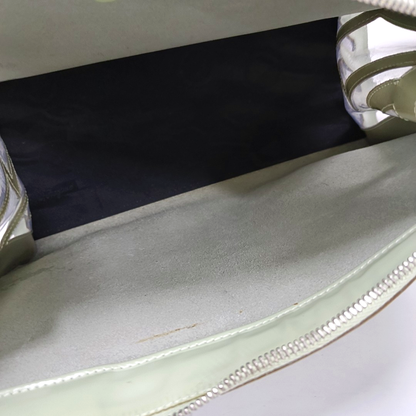 FERRAGAMO Tote bag Light Green Cowhide Single Shoulder Bag Tote Bag Silver Hardware-(SKU)-930402799