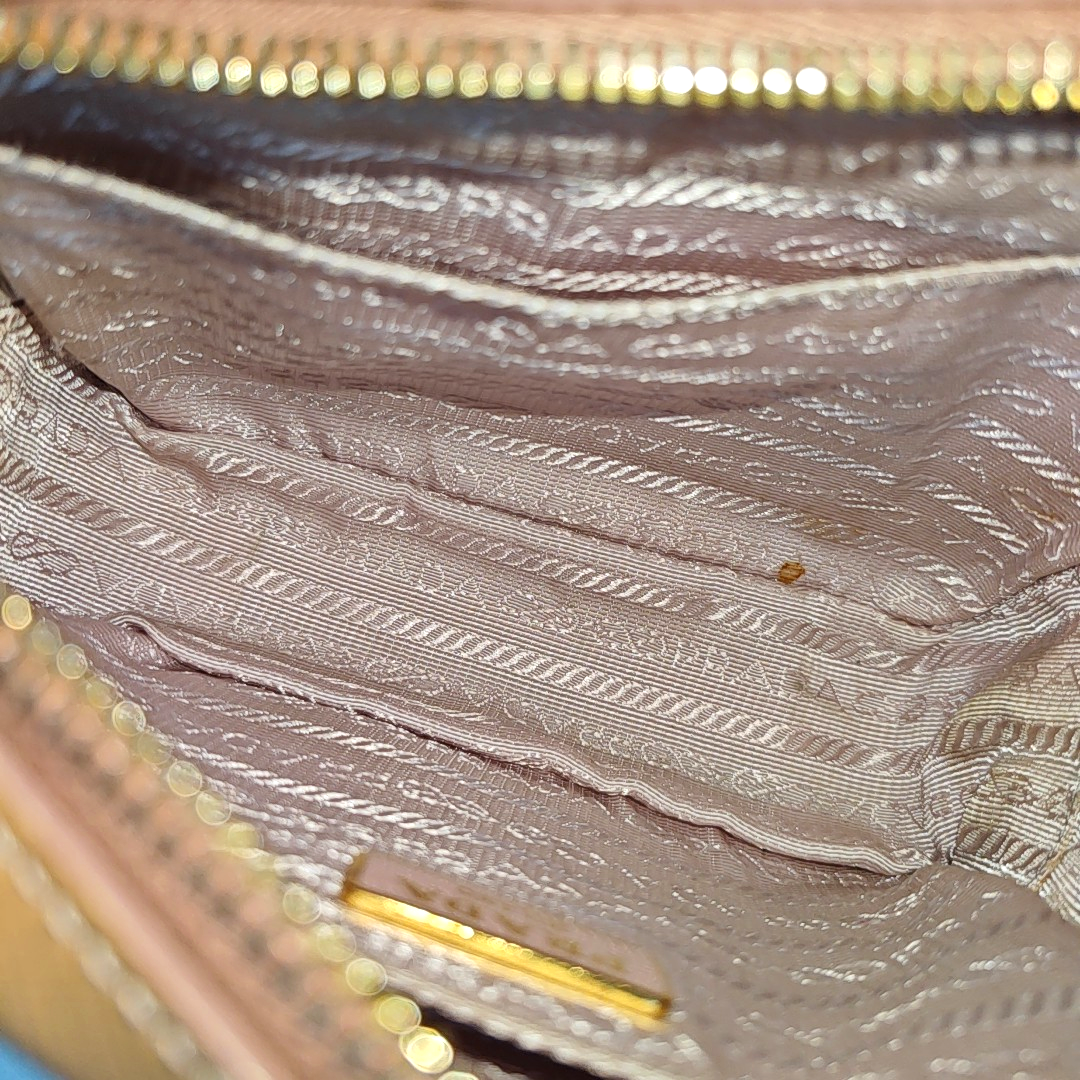 PRADA Camera Bag Yellow leather textured crossbody shoulder tote Golden hardware Removable shoulder strap-(SKU)-949502121