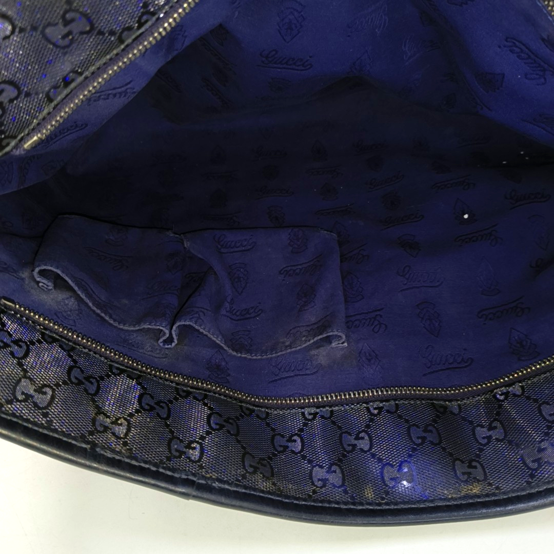 GUCCI GG Imprime Purple Coated Canvas Monogram Handbag Single Shoulder Bag-(SKU)-953141022
