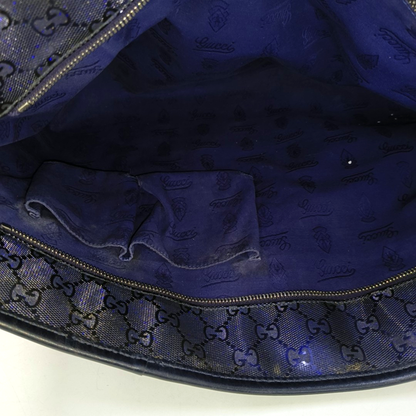 GUCCI GG Imprime Purple Coated Canvas Monogram Handbag Single Shoulder Bag-(SKU)-953141022