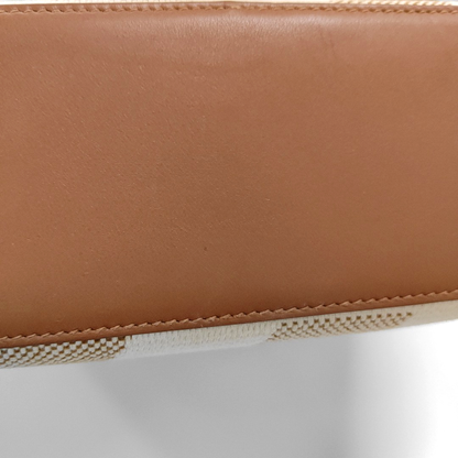 HERMÈS Cabas H En Biais 25 Glacier White Canvas Monogram Crossbody Shoulder Bag with Gold Hardware, Z-(SKU)-962766902